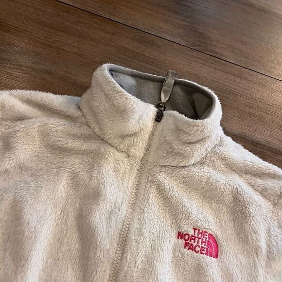 North Face White‎ Breast Cancer Athletic Jacket Women Small - Picture 2 of 6